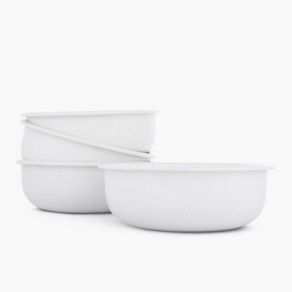 Rolled Enamelware Bowl Set
