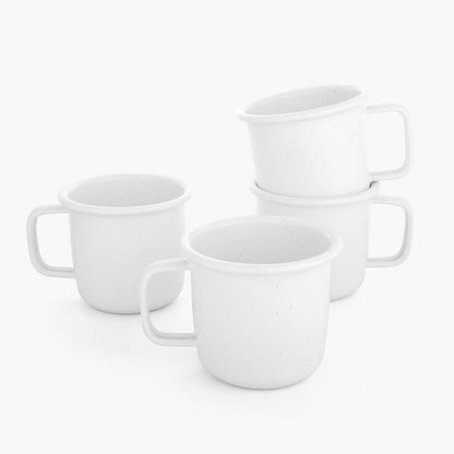 Rolled Enamelware Mug Set