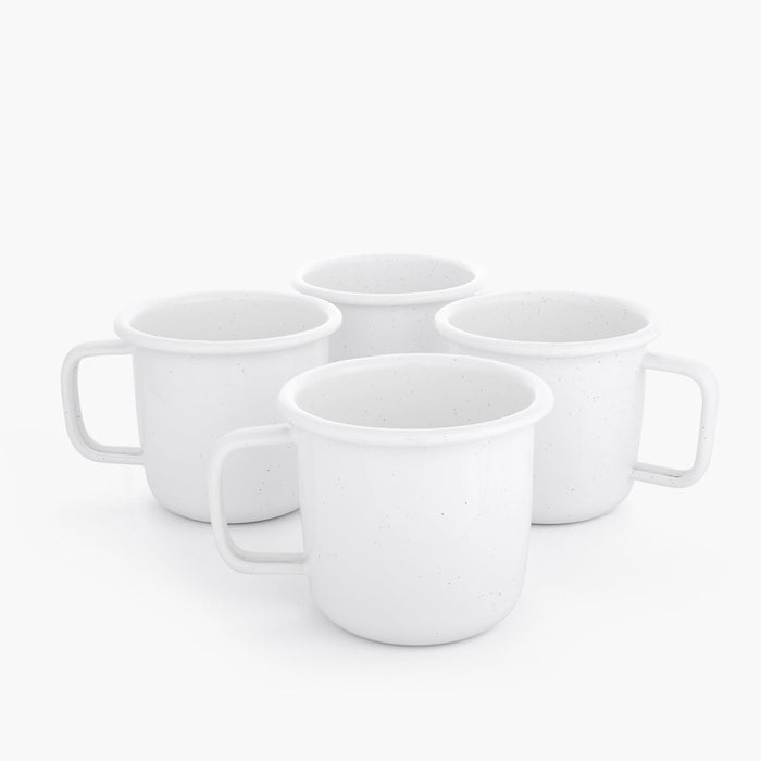 Rolled Enamelware Mug Set