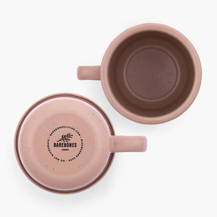 Rolled Enamelware Mug Set