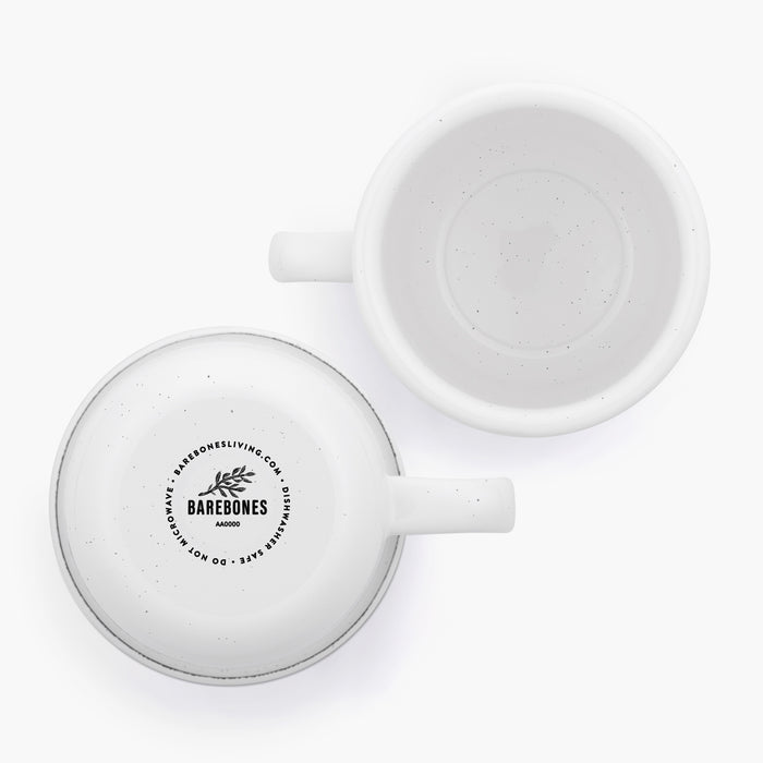 Rolled Enamelware Mug Set