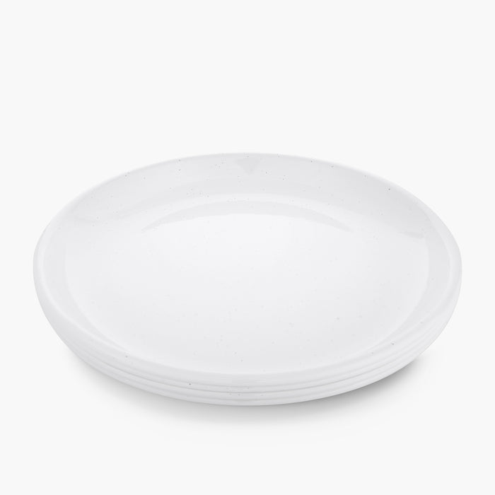 Rolled Enamelware Plate Set