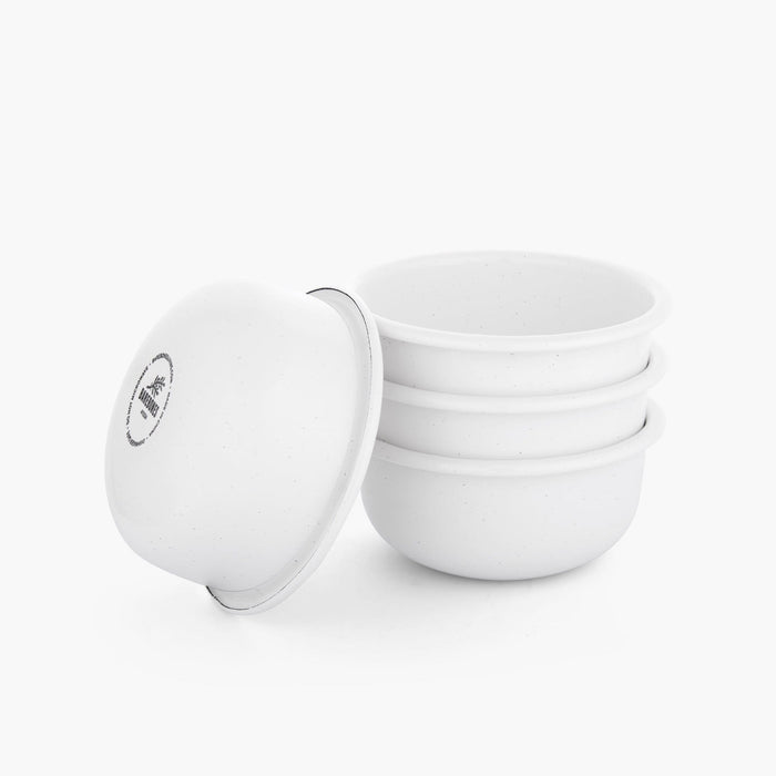 Rolled Enamelware Side Bowl Set
