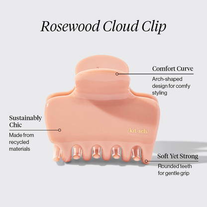 KITSCH Rosewood Cloud Claw Clip - product infographic