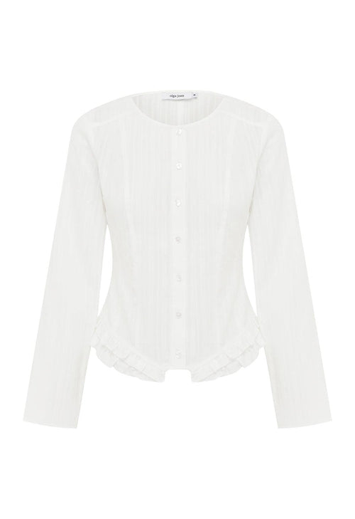 Ruffle-Hem Blouse Bianca