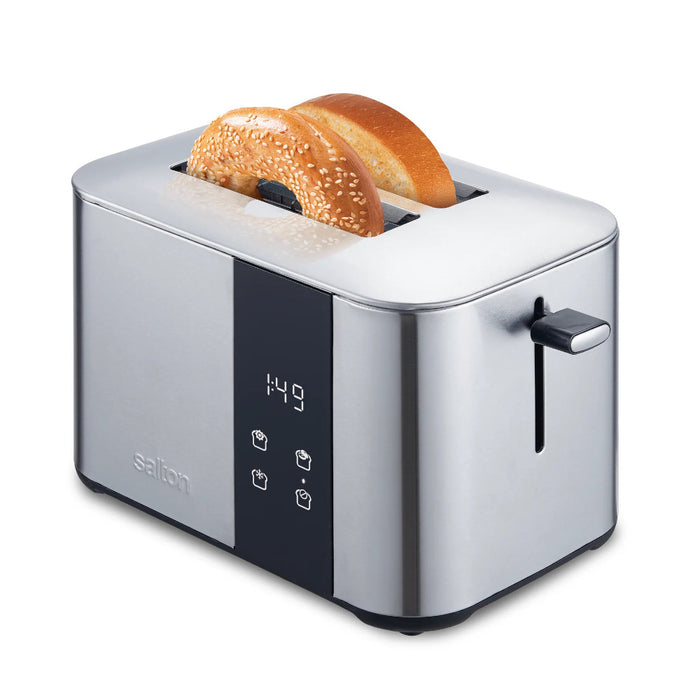 SALTON ET2075 Stainless Steel Digital Countdown Toaster 2 Slice