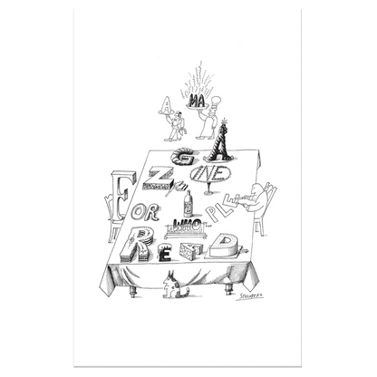 Saul Steinberg’s Table Print