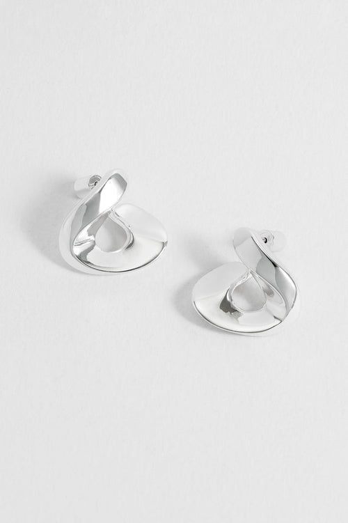 Sculptural Twist Hoop Earrings