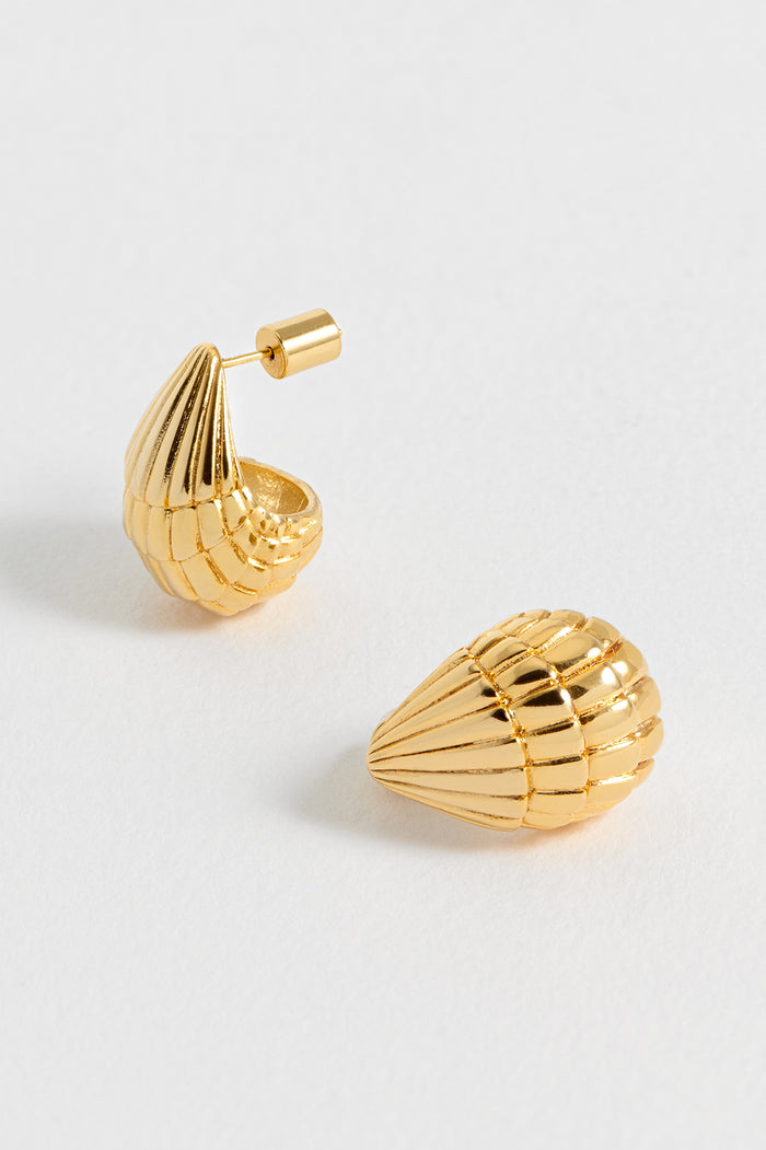 Seashell Teardrop Earrings