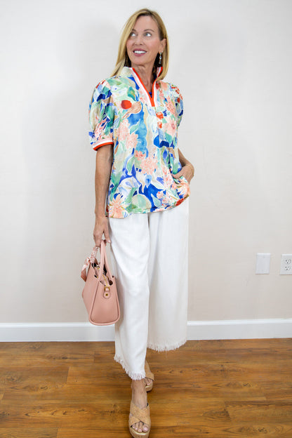 Secret Garden Jacquard Top