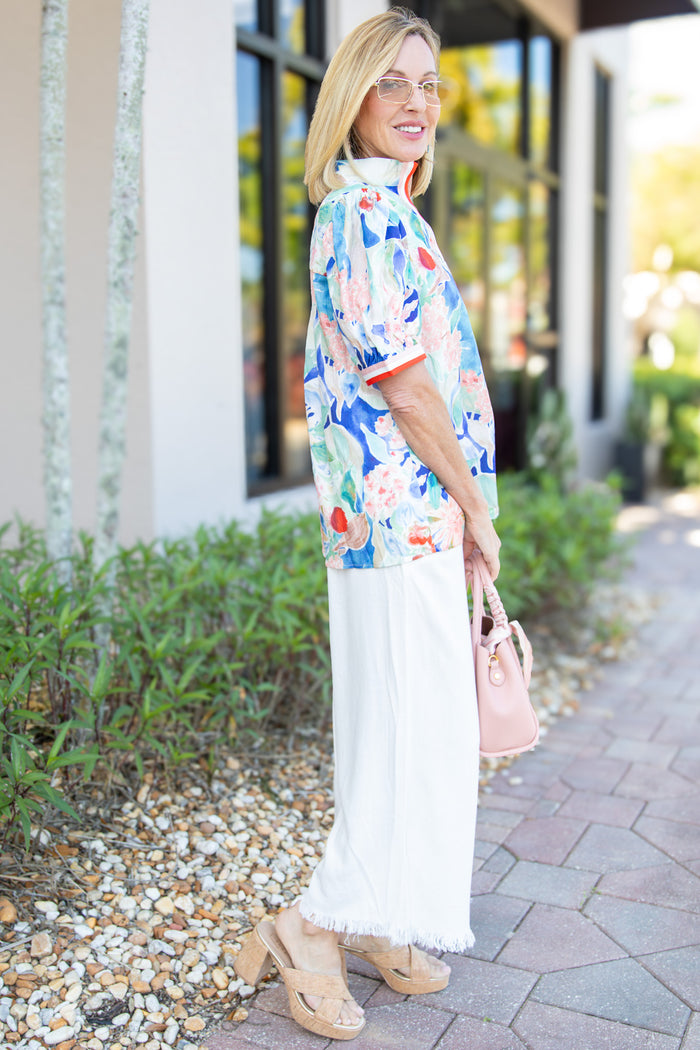Secret Garden Jacquard Top