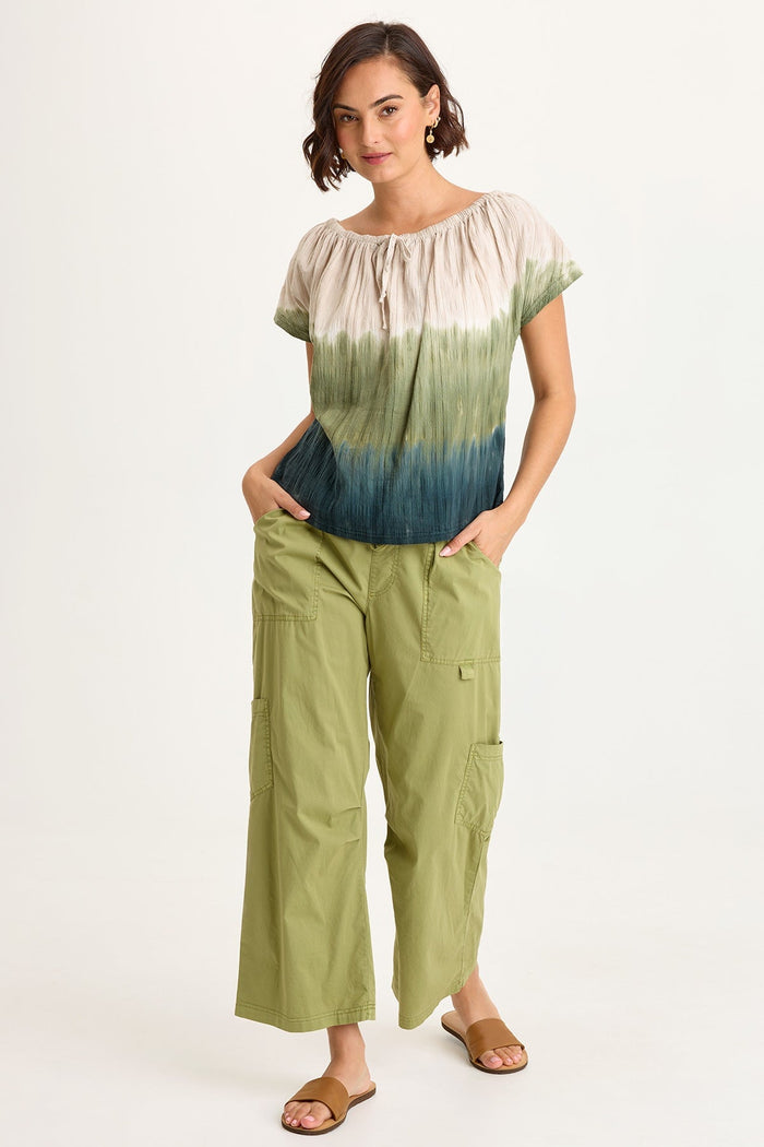 Wearables Selda Textured Gauze Cinched Top