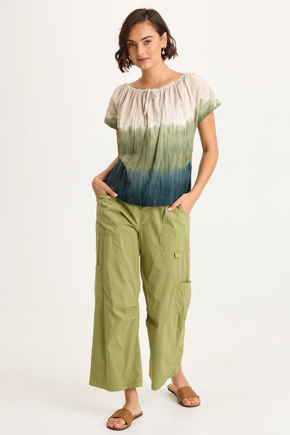 Wearables Selda Textured Gauze Cinched Top