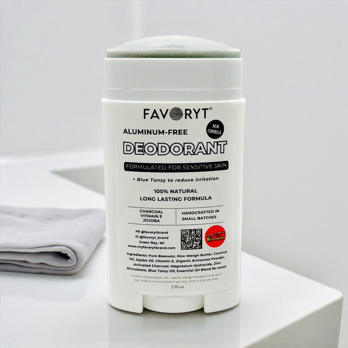 Sensitive Skin Natural Deodorant – Blue Tansy Comfort + Long-Lasting Freshness - Aluminum & Baking Soda Free Formula