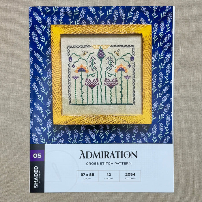 Shaded Stitchery - Admiration - Booklet Chart and/or Roxy Floss