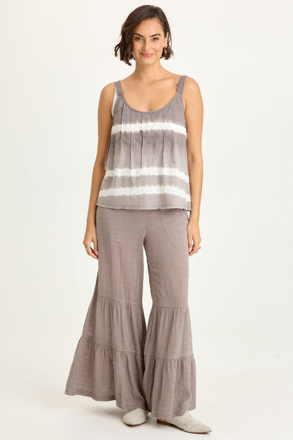 Wearables Shawnie Linen Billowy Pintuck Tank