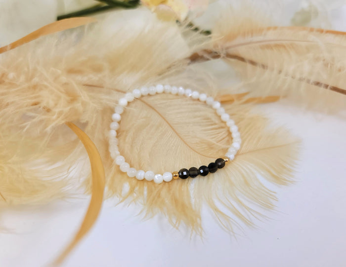 Shell & Stone Stretch Bracelet