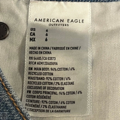 Shorts By American Eagle In Blue Denim, Size: 6