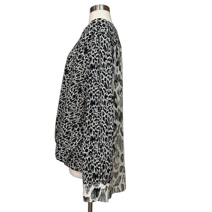 Silk Printed Blouse - L