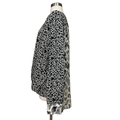 Silk Printed Blouse - L