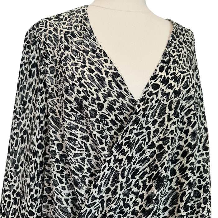 Silk Printed Blouse - L
