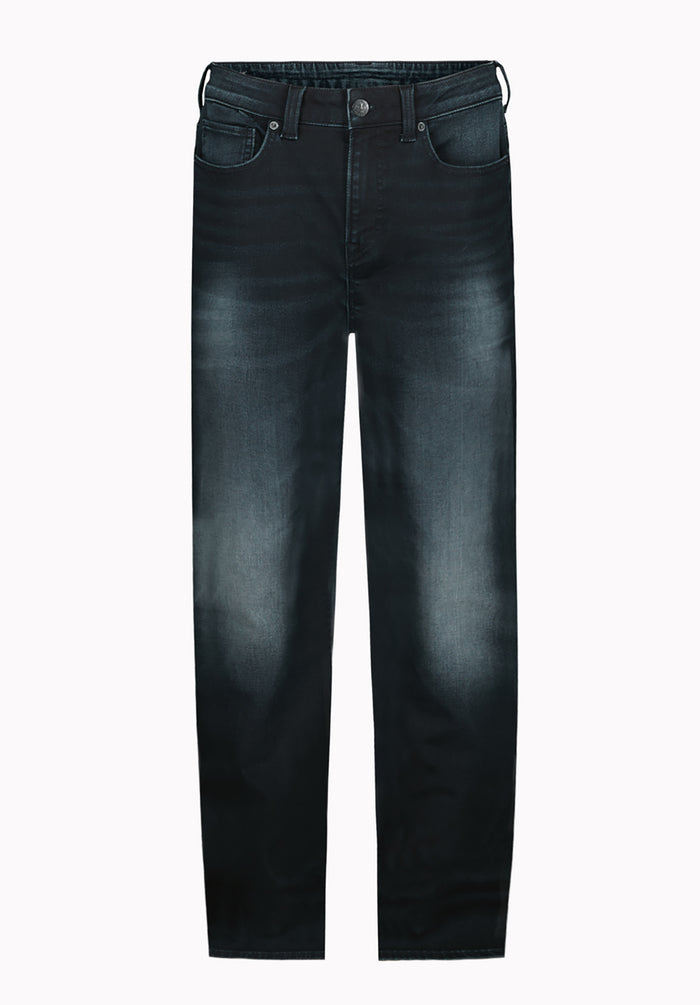 Six Men's Straight Freedom Flex Jeans, Dark and Sanded - BM22999