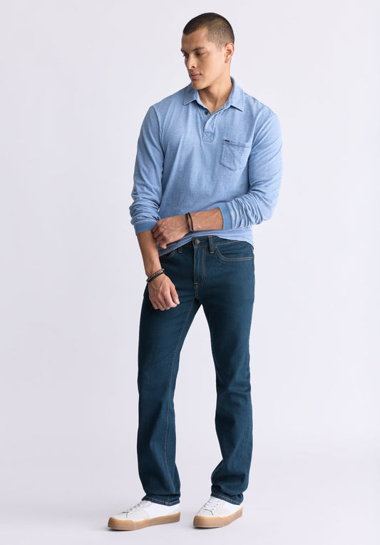 Buffalo Men Jeans Navy Denim Denim Pants Stretch