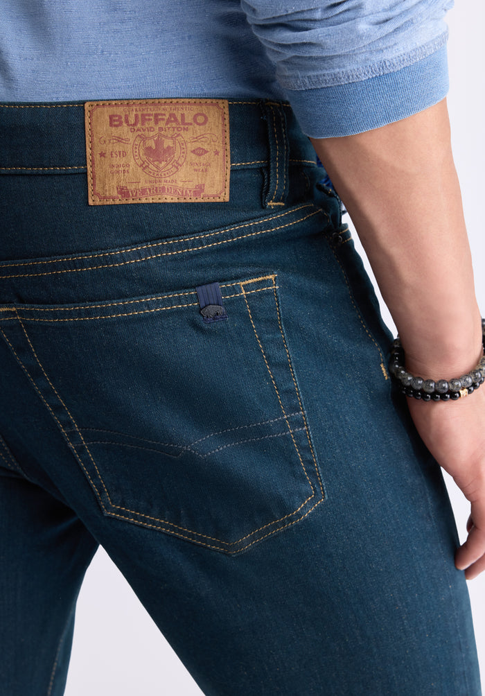 Buffalo Men Jeans Navy Denim Denim Pants Stretch
