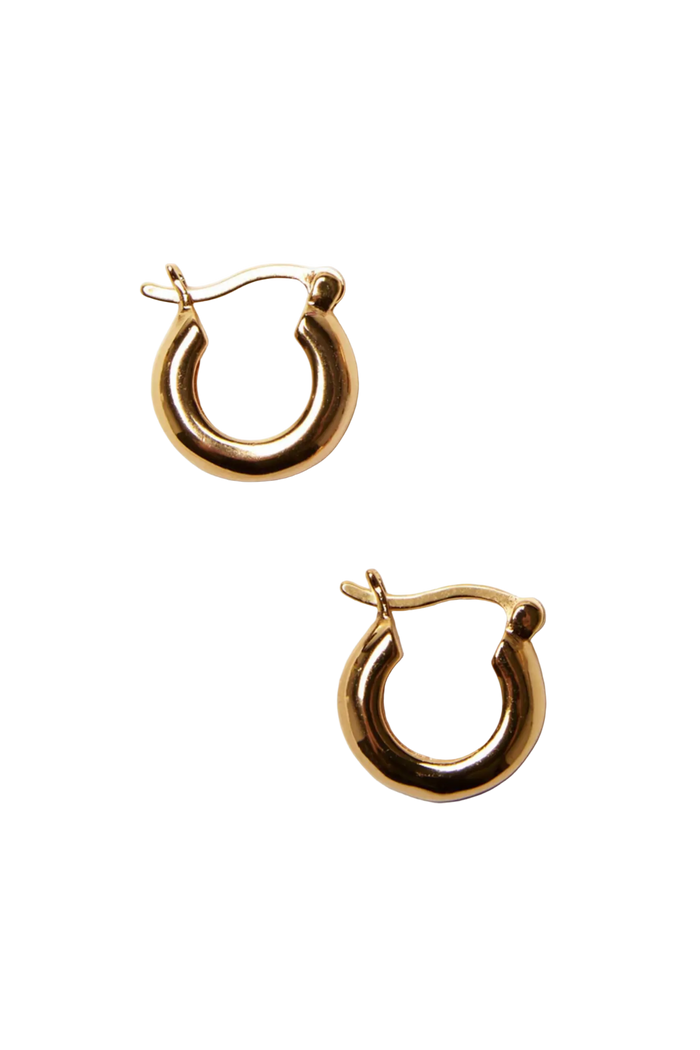 Lizzie Fortunato Small Mood Hoops in gold