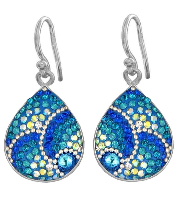 Teardrop Mosaic Earrings C