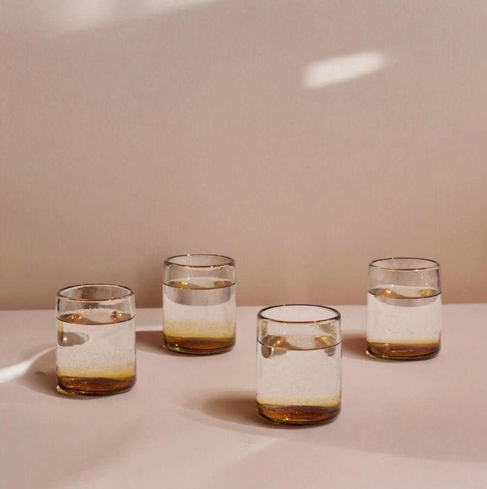 Sofia Short Ombre Effect (Set of 4) - handcrafted glass glassware - Cultheir