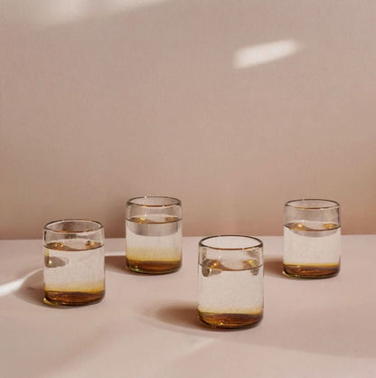 Sofia Short Ombre Effect (Set of 4) - handcrafted glass glassware - Cultheir