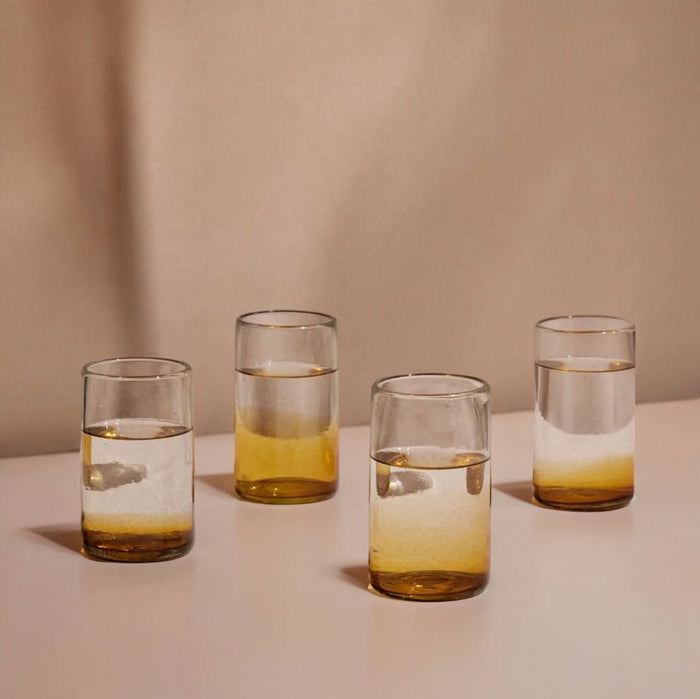 Sofia Tall Ombre Effect Glass (Set of 4) - handcrafted glass glassware - Cultheir