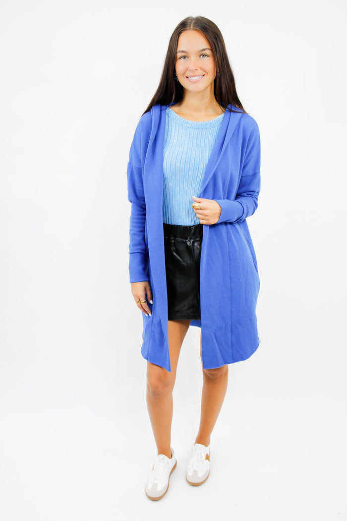 Soft Layers Hooded Cardigan