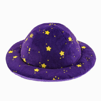 Hugsmart Products Inc dog toys Space Paws Purple Orange Flip the UFO Plush Dog Toy