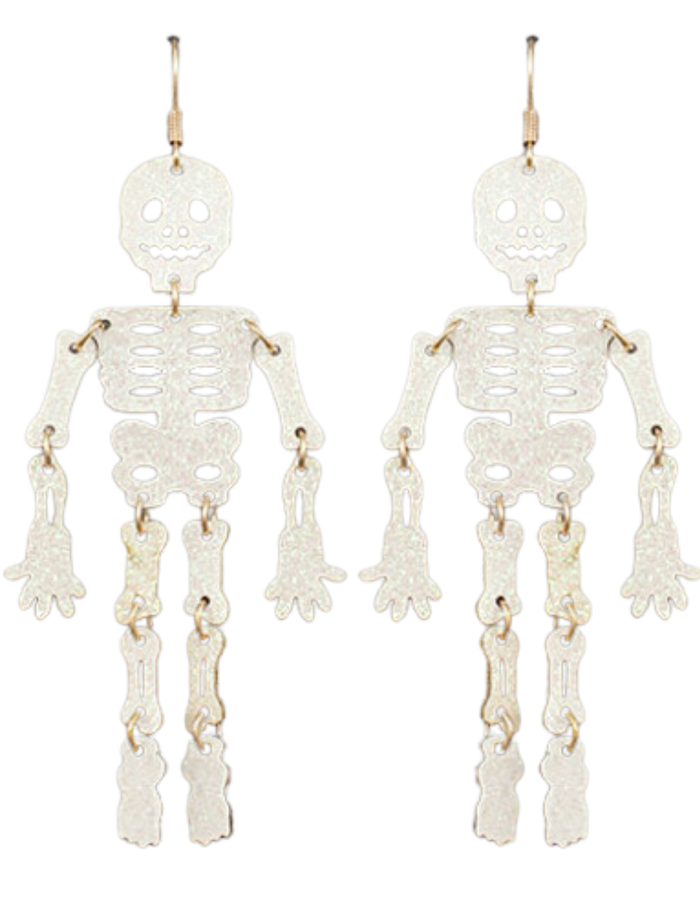 Spooky Skeleton Drop Earrings