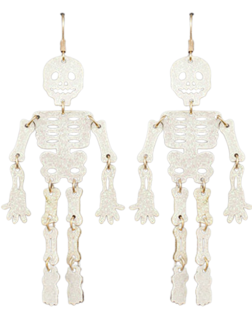 Spooky Skeleton Drop Earrings