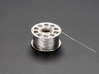 Stainless Thin Conductive Thread - 2 ply - 23 meter/76 ft by The Pi Hut - The Pi Hut