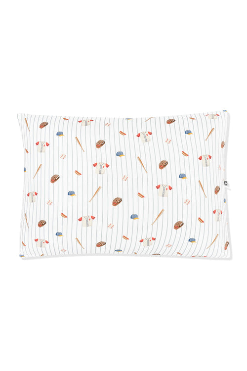 Front of the Standard Pillowcase in Home Run on a white surface