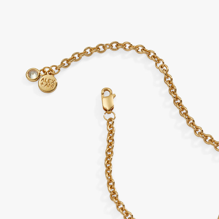 Star of David Heart Bracelet, 14kt Gold Plated