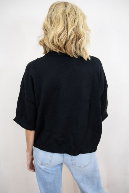 Stay Awhile Elbow Sleeve Sweater