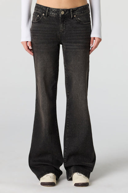 Stretch Low Rise Relaxed Flare Jean