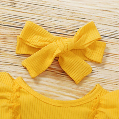 SUNFLOWER Yellow Outfit with Headband