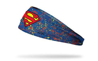Superman: Splatter Blue Big Bang Lite Headband - View 1
