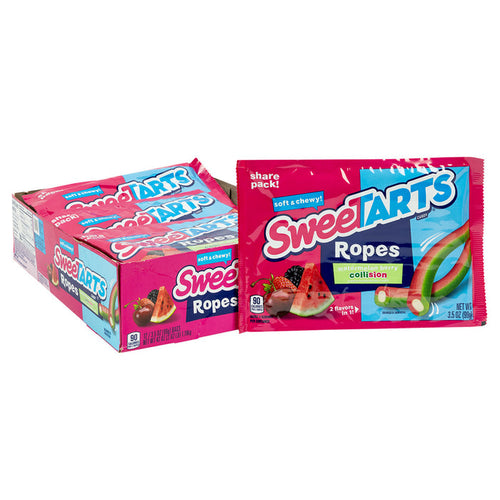 SweeTARTS Watermelon and Berry Rope Candy - 12 Count Bags