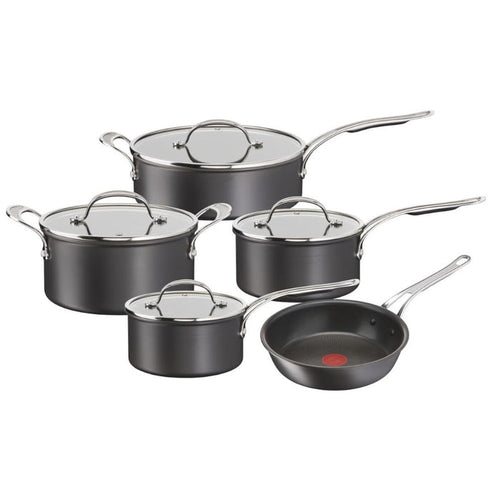 T-FAL H9125S44 Jamie Oliver Hard Anodized Cookware 9-Piece Set - Blemished package with full warranty