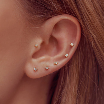 Teeny Tiny Star Studs