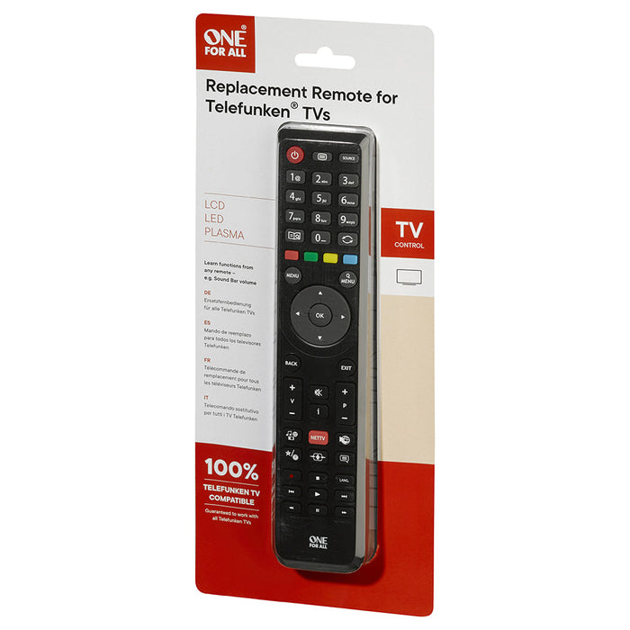 EA Accessories Telefunken TV Replacement Remote Control (Vestel TV's) – view 4
