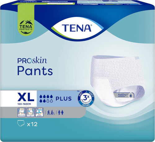 TENA PROskin Pants Plus XL 12 Count