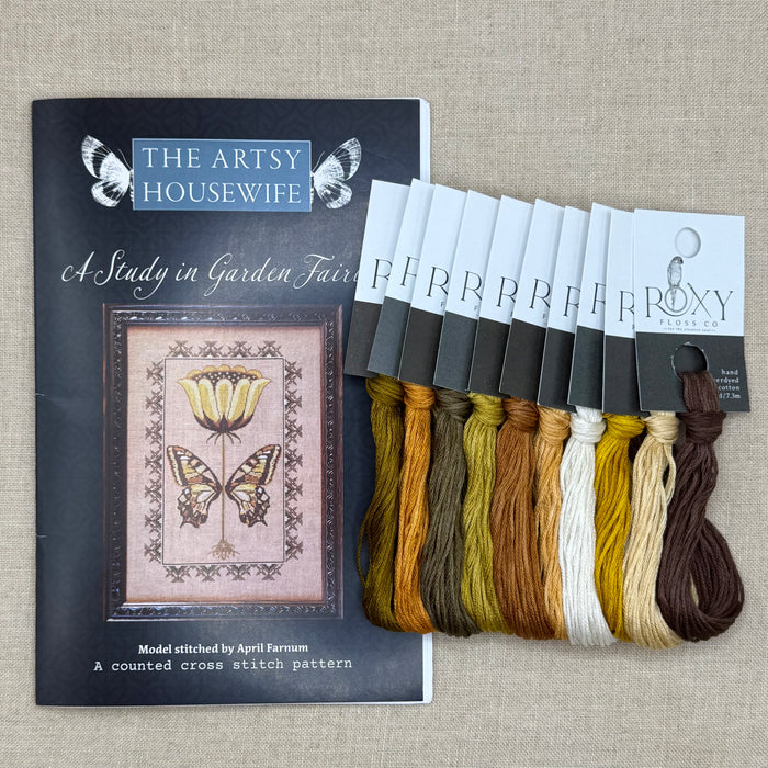 The Artsy Housewife - A Study in Garden Fairies - Chart and/or Roxy Floss Conversion